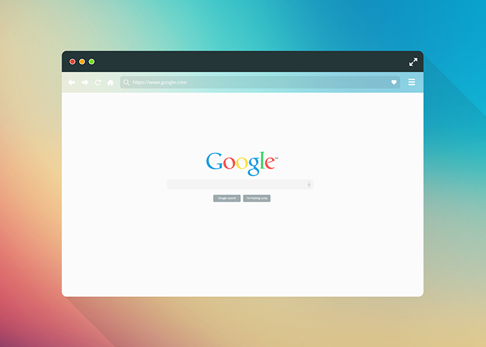 Flat Browser Mockup
